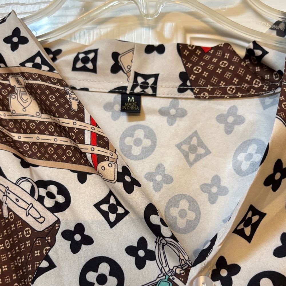 Patterned Wrap Blouse - image 3